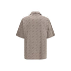 Beige Viscose Shortsleeve Shirt