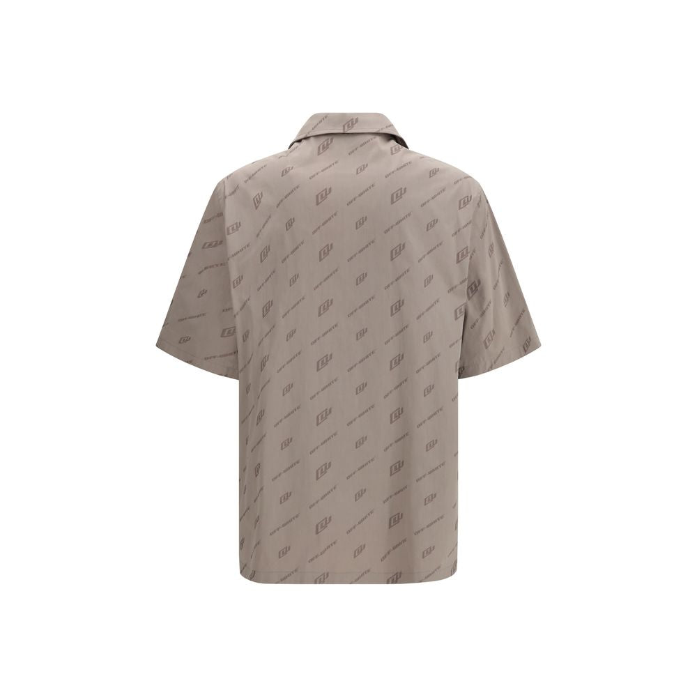 Beige Viscose Shortsleeve Shirt
