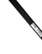 Men Black Classic Leather Metal Buckle Belt