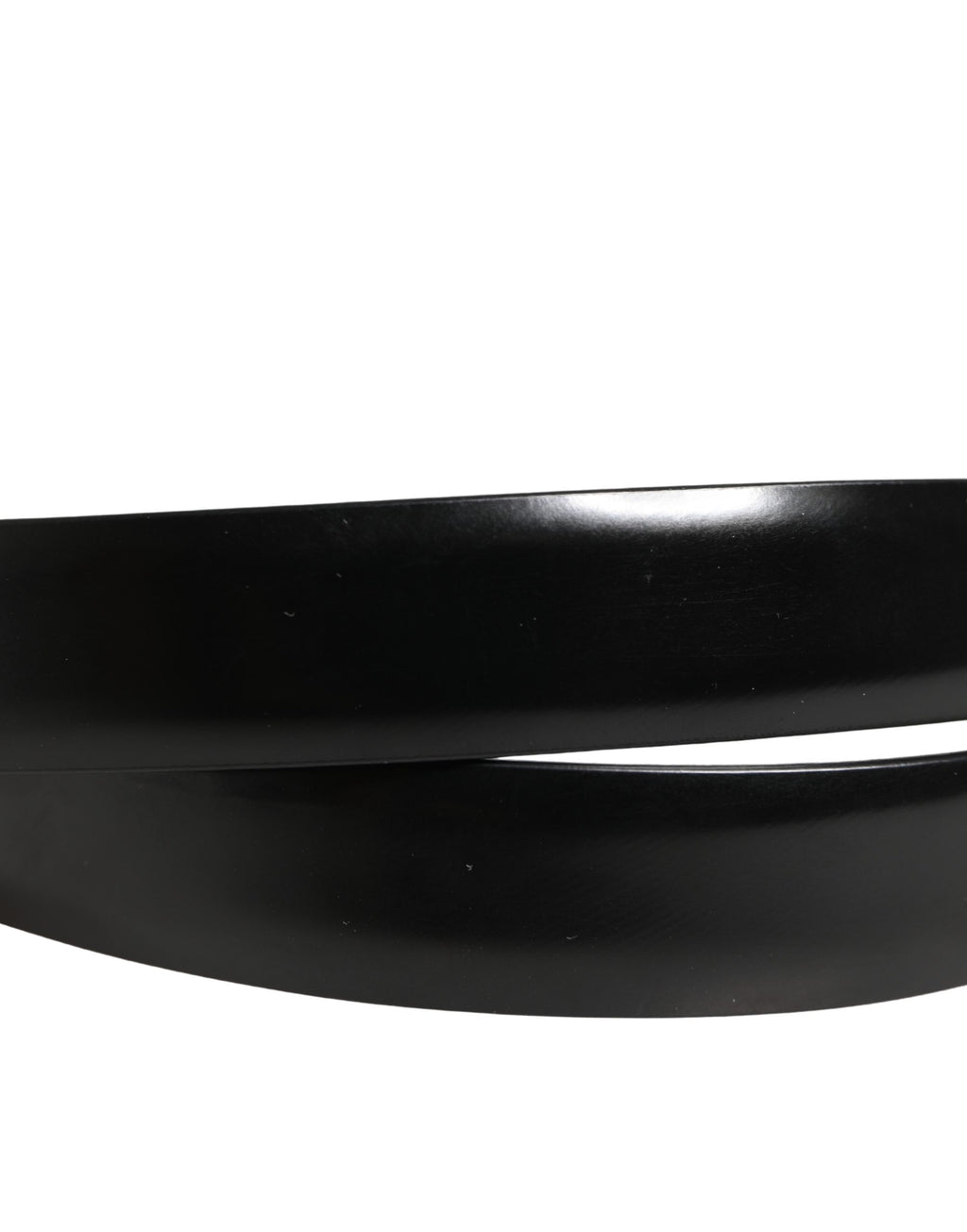 Men Black Classic Leather Metal Buckle Belt