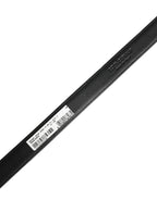 Men Black Viscose Leather Metal Buckle Belt