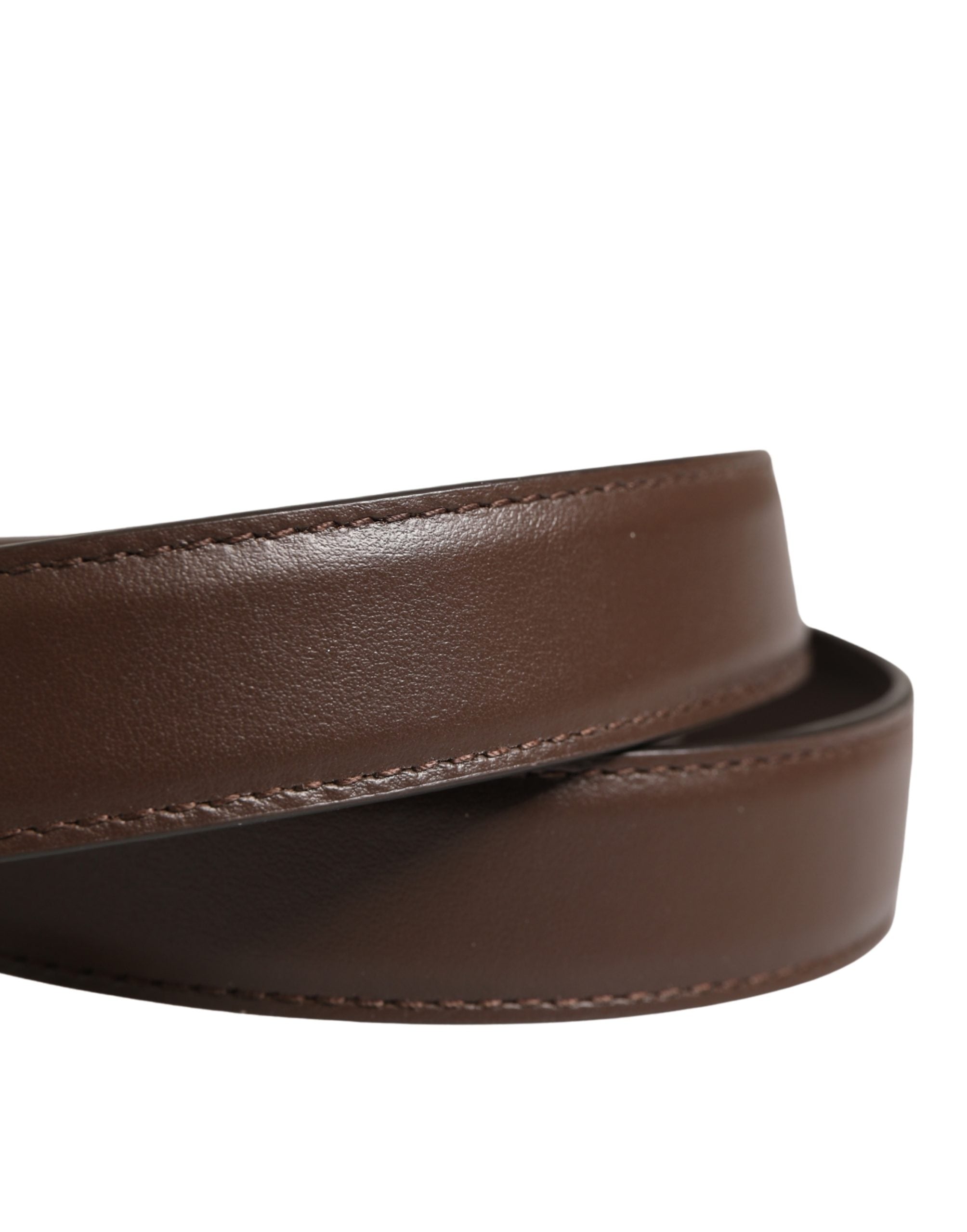 Belt Men Brown Classic Leather Metal Buckle Belt