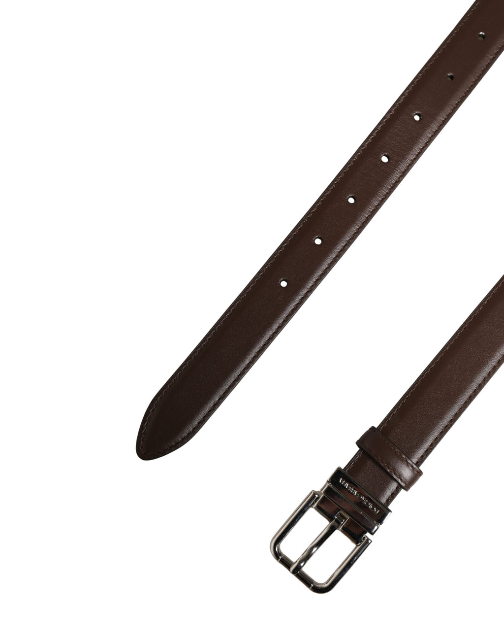 Belt Men Brown Classic Leather Metal Buckle Belt