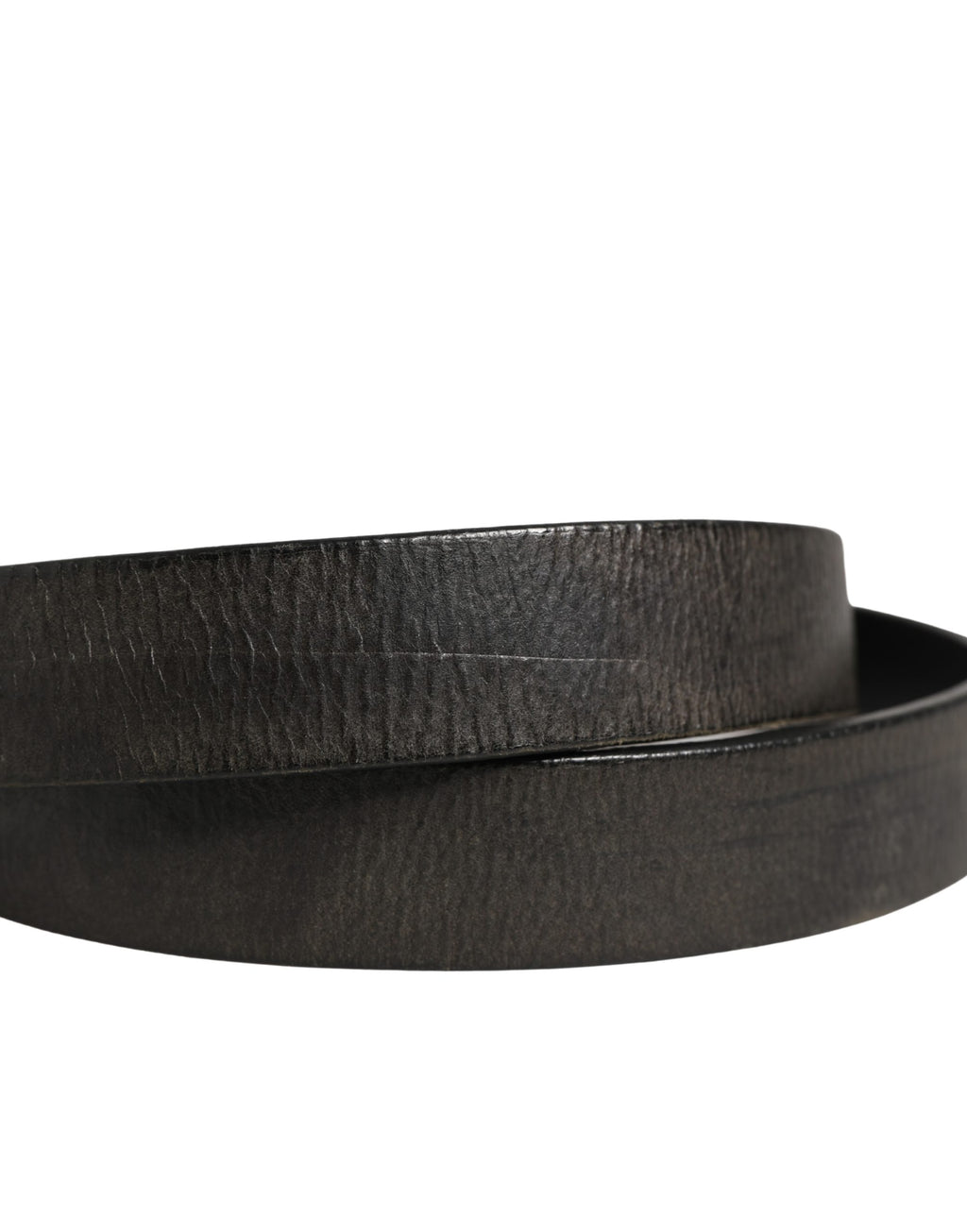 Men Black Classic Leather Metal Buckle Belt