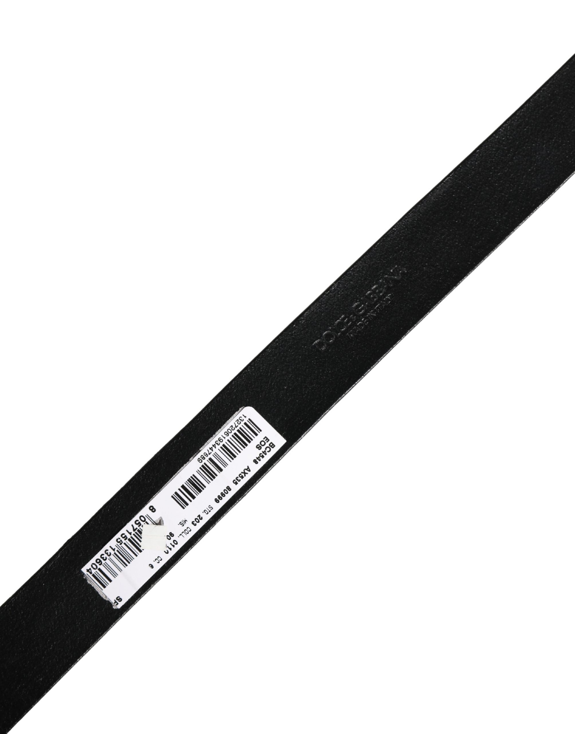 Men Black Classic Leather Metal Buckle Belt