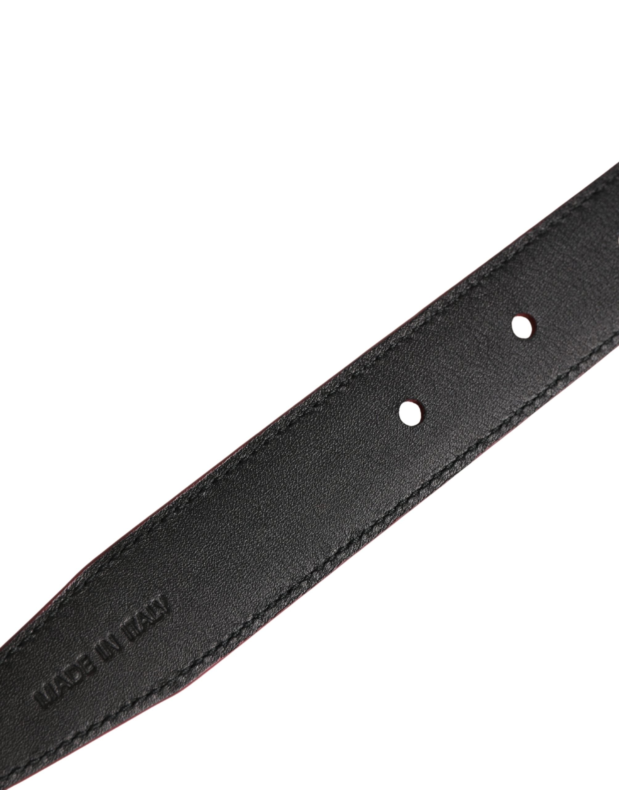 Men Pink Classic Leather Metal Buckle Belt