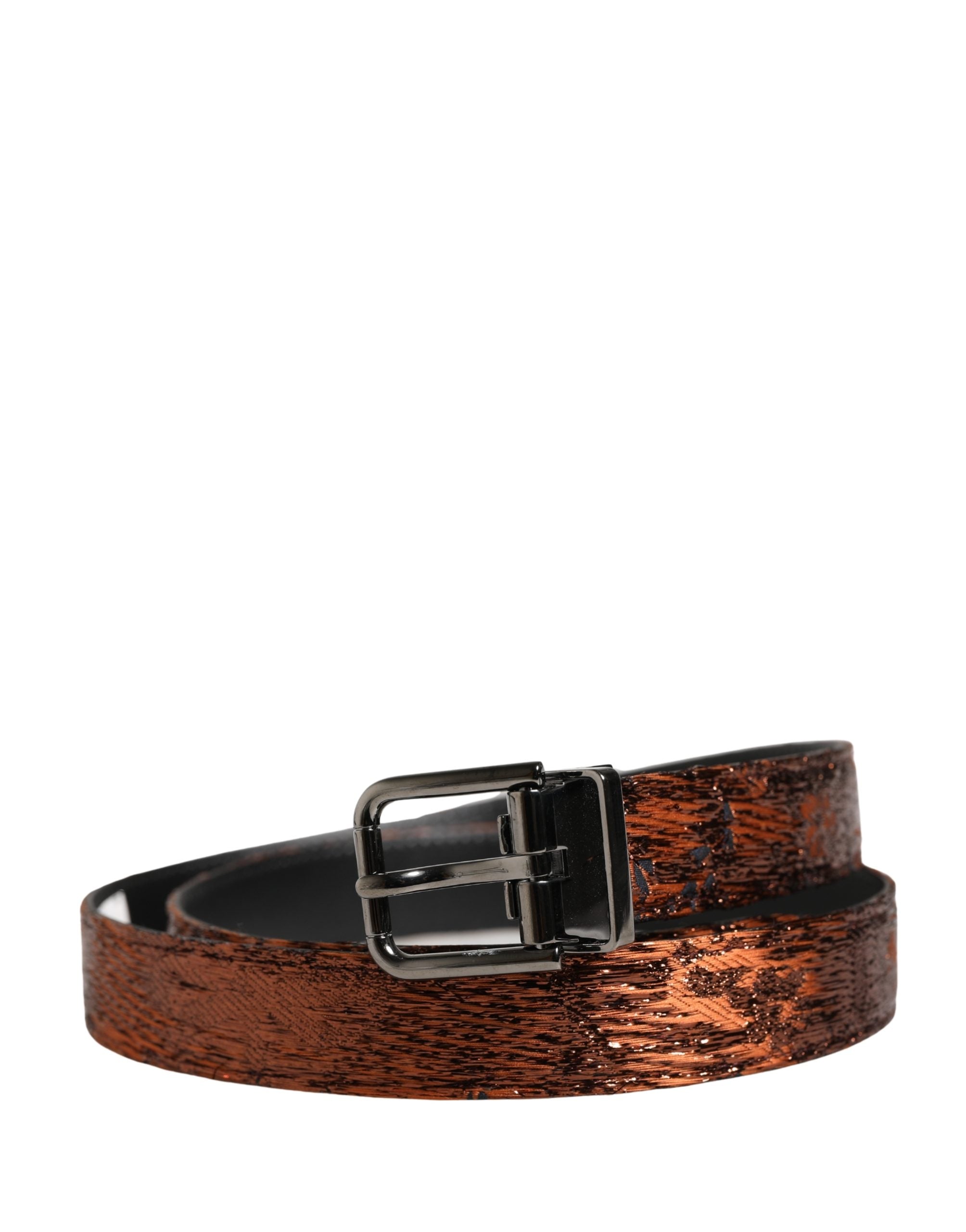 Men Brown Classic Polyester Metal Buckle Belt