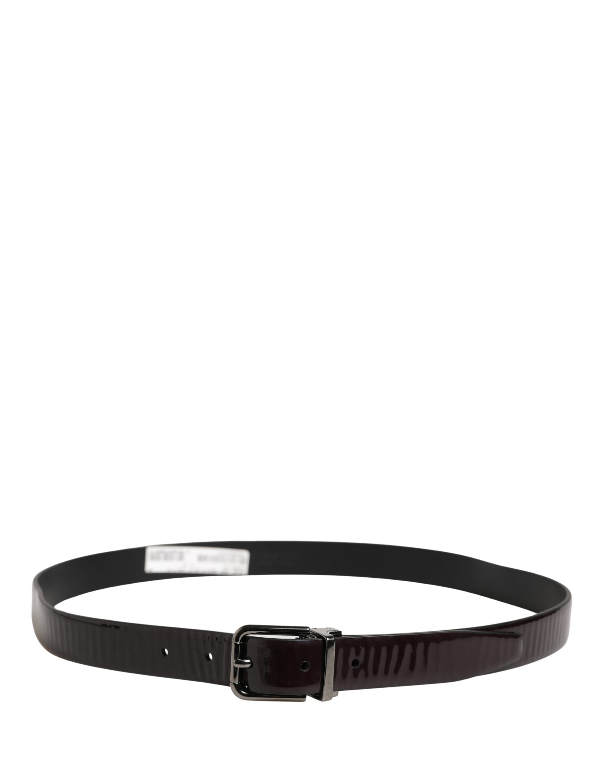 Men Black Classic Leather Metal Buckle Belt