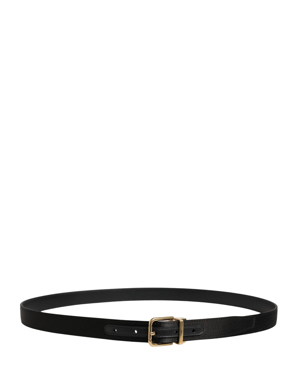Men Black Classic Viscose Metal Buckle Belt