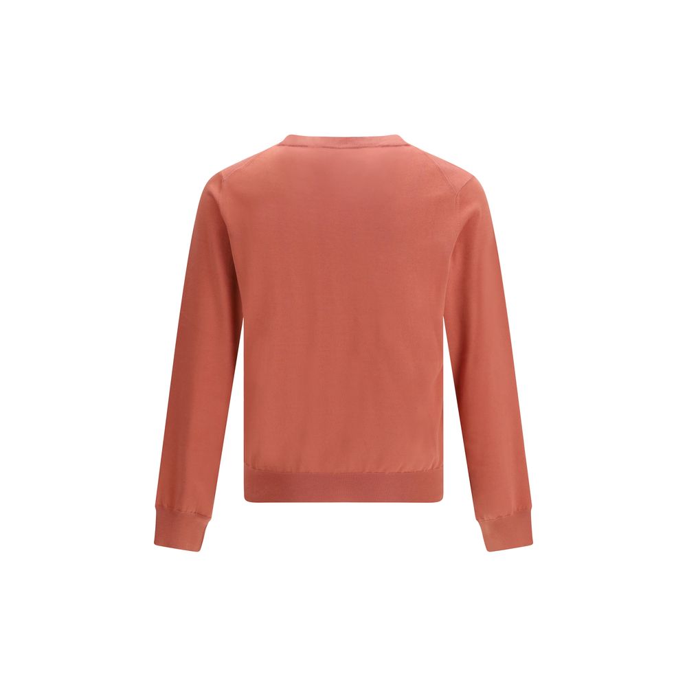 Orange Cotton Sweatshirt