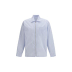 Blue Polyamide Pattern Shirt