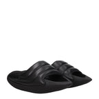 Black Leather Slippers