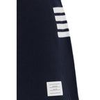 Blue Cotton Mini Skirt