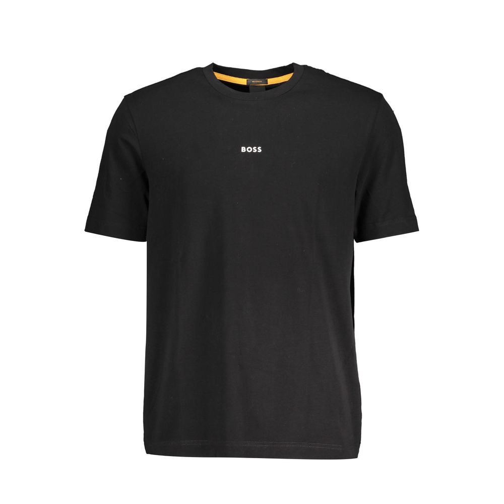 Black Cotton Men's T-Shirt
