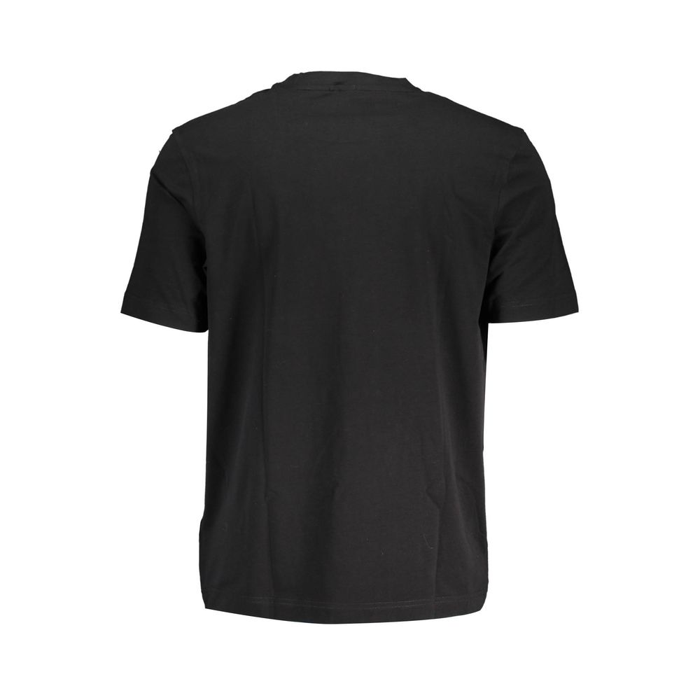 Black Cotton Men's T-Shirt