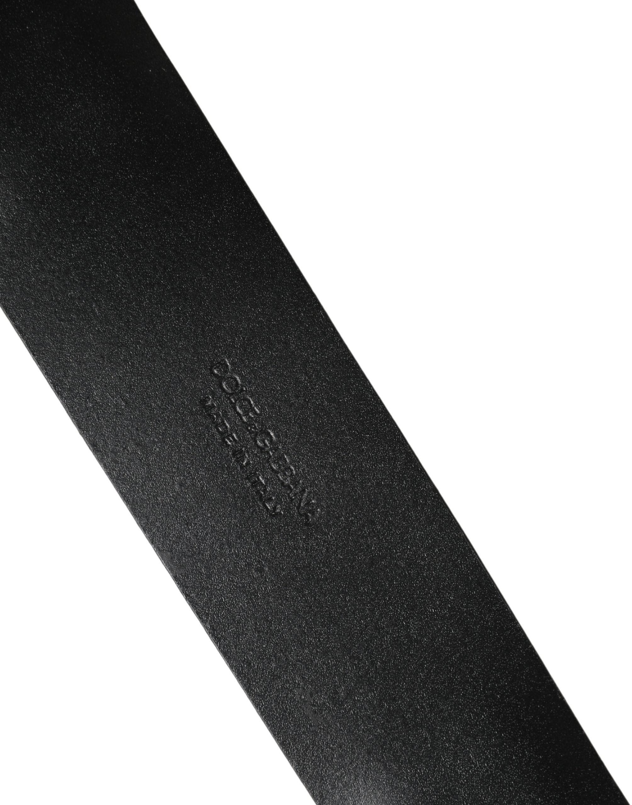 Men Black Classic Leather Metal Buckle Belt