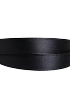 Men Black Classic Viscose Metal Buckle Belt