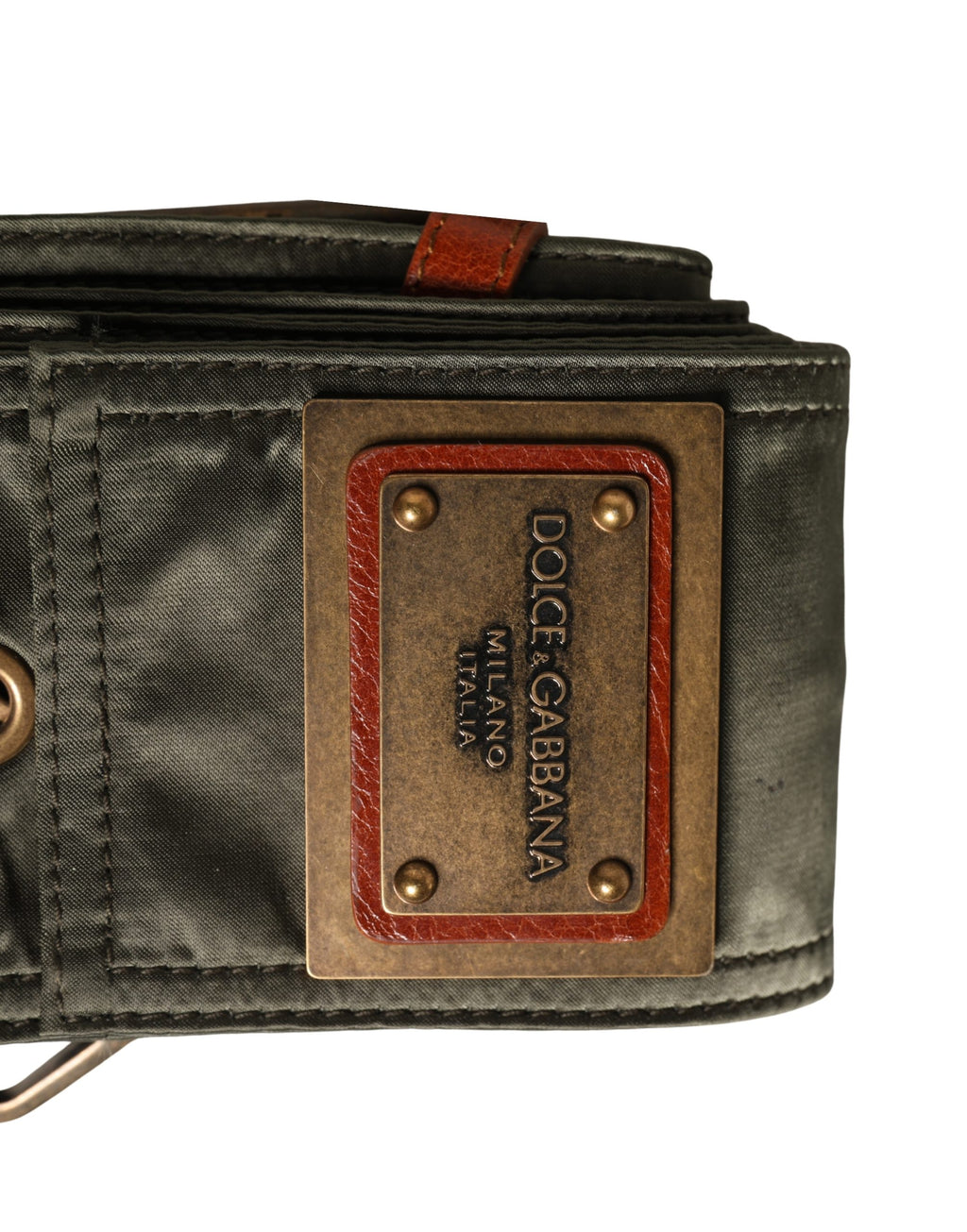 Men Black Wide Leather DG Metal Buckle Belt