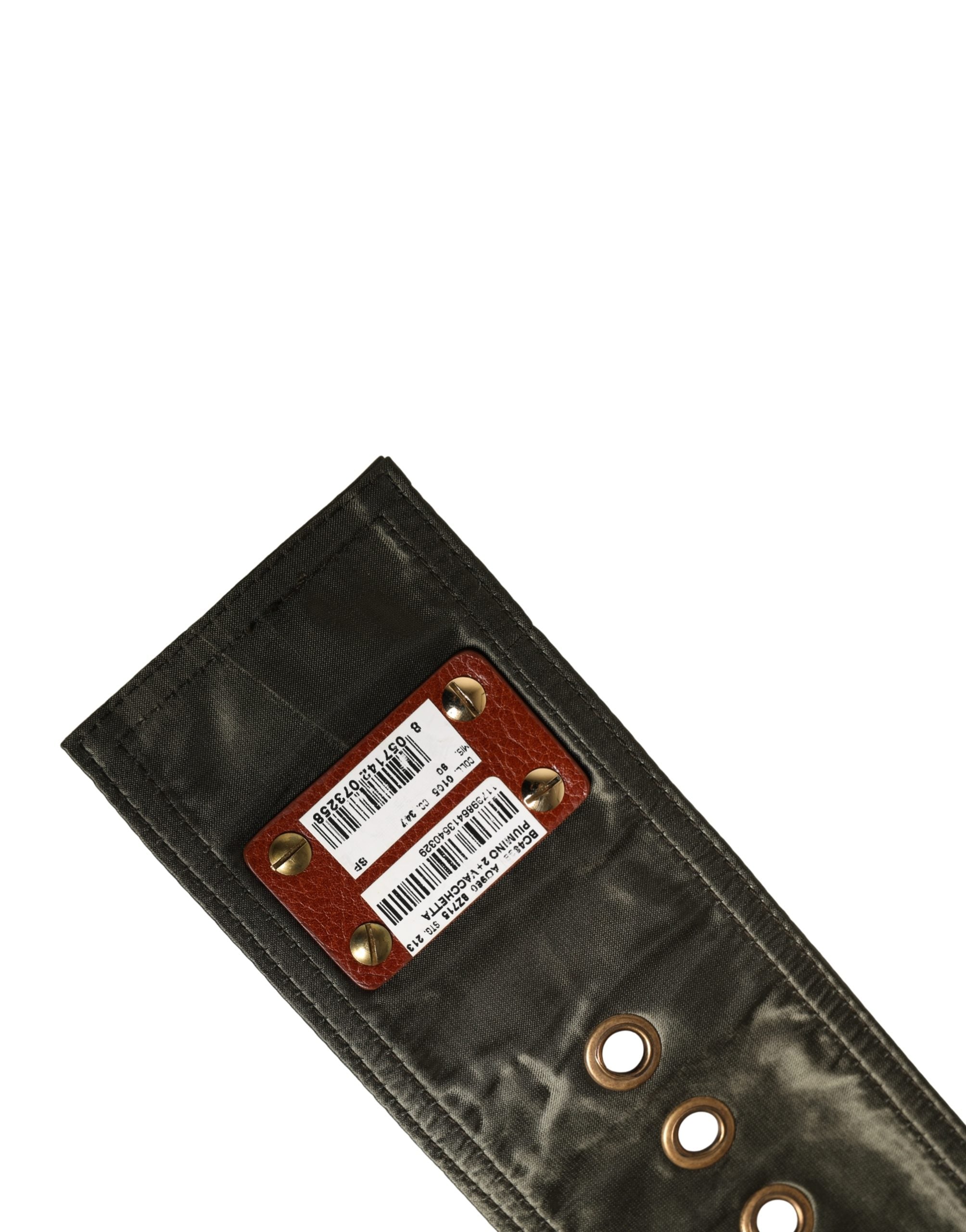 Men Black Wide Leather DG Metal Buckle Belt