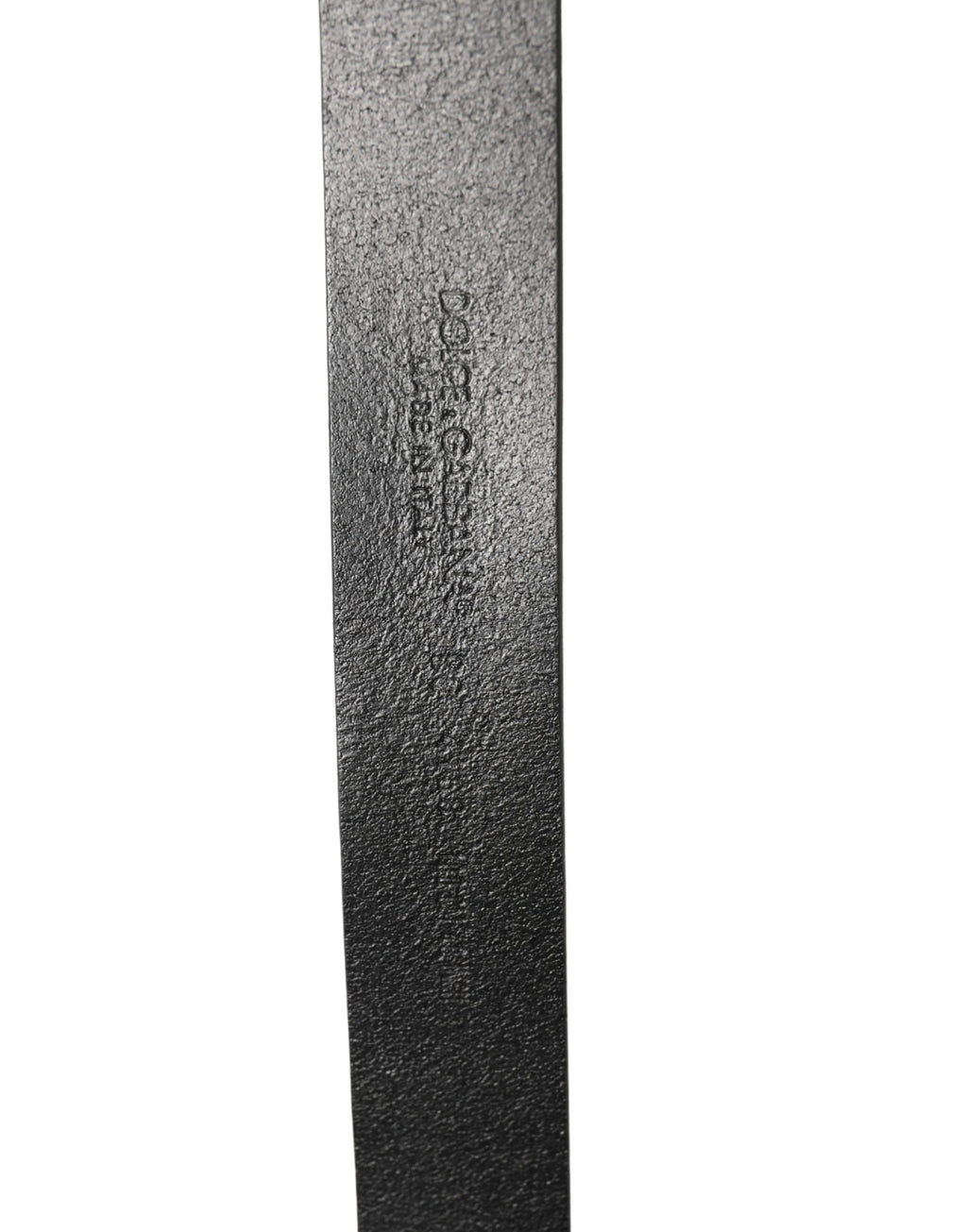 Men Black Classic Leather Logo Buckle Belt