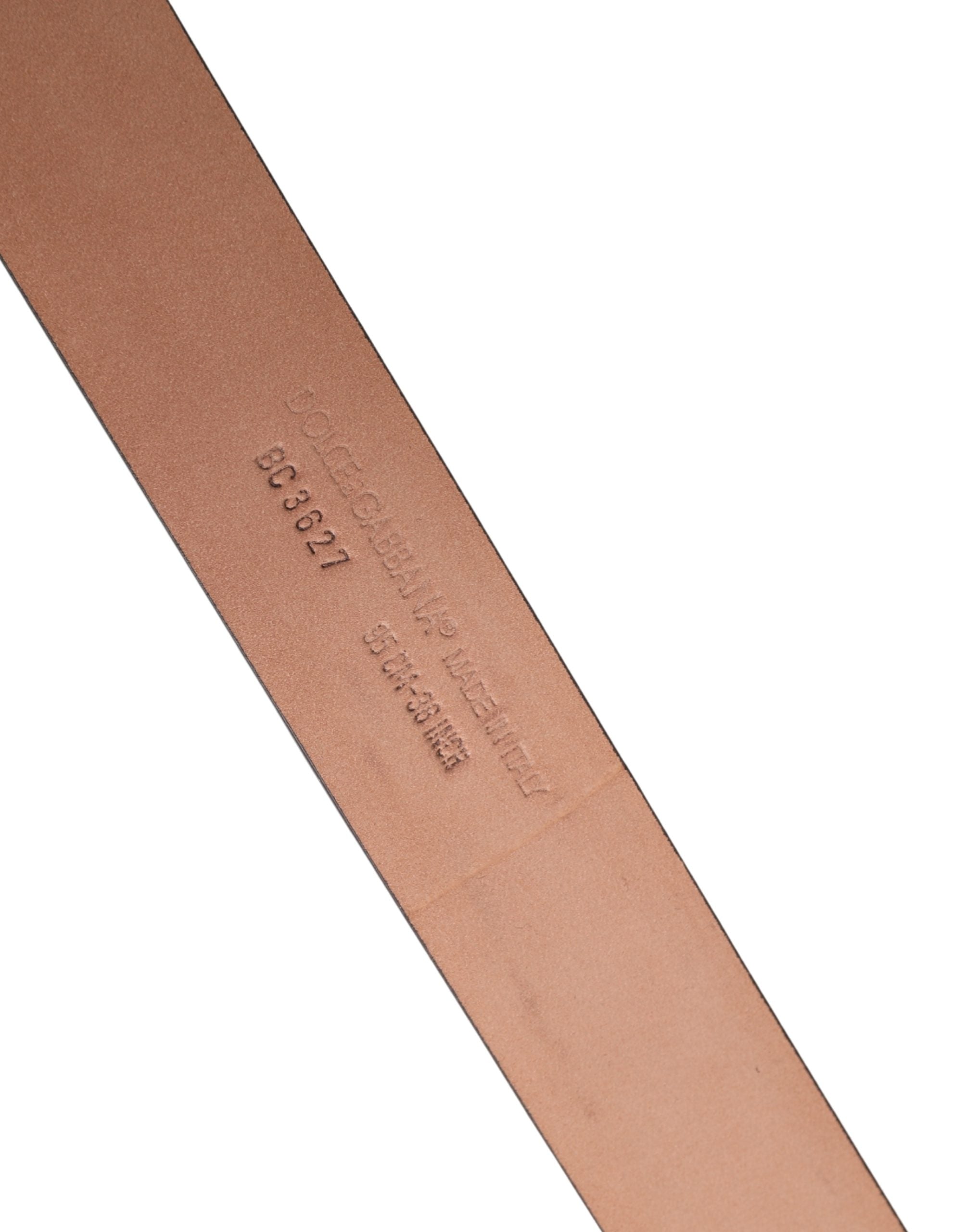 Black Double Strap Leather Silver Buckle Belt