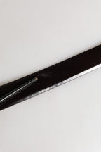 Black Double Strap Leather Silver Buckle Belt