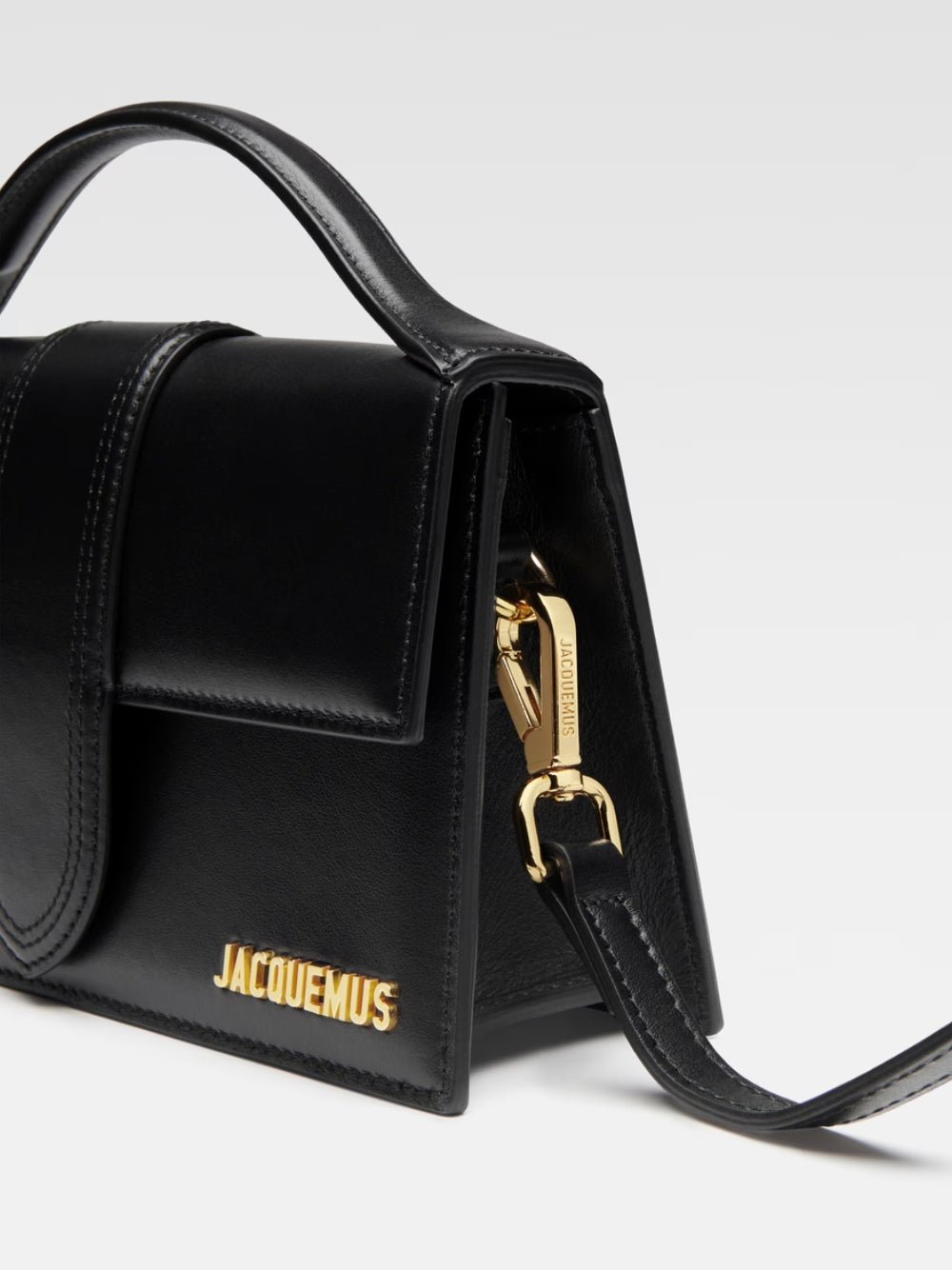 Black Leather Le Grand Bambino Handbag
