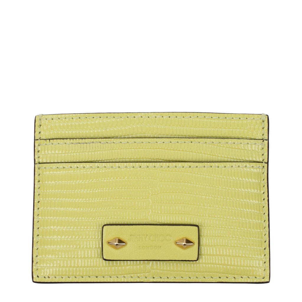 Yellow Leather Cardholder