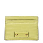 Yellow Leather Cardholder