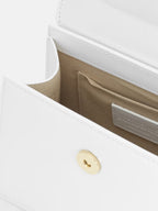 White Leather Le Chiquito moyen bag