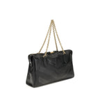 Black Calf Leather Bos Taurus Shoulder Bag