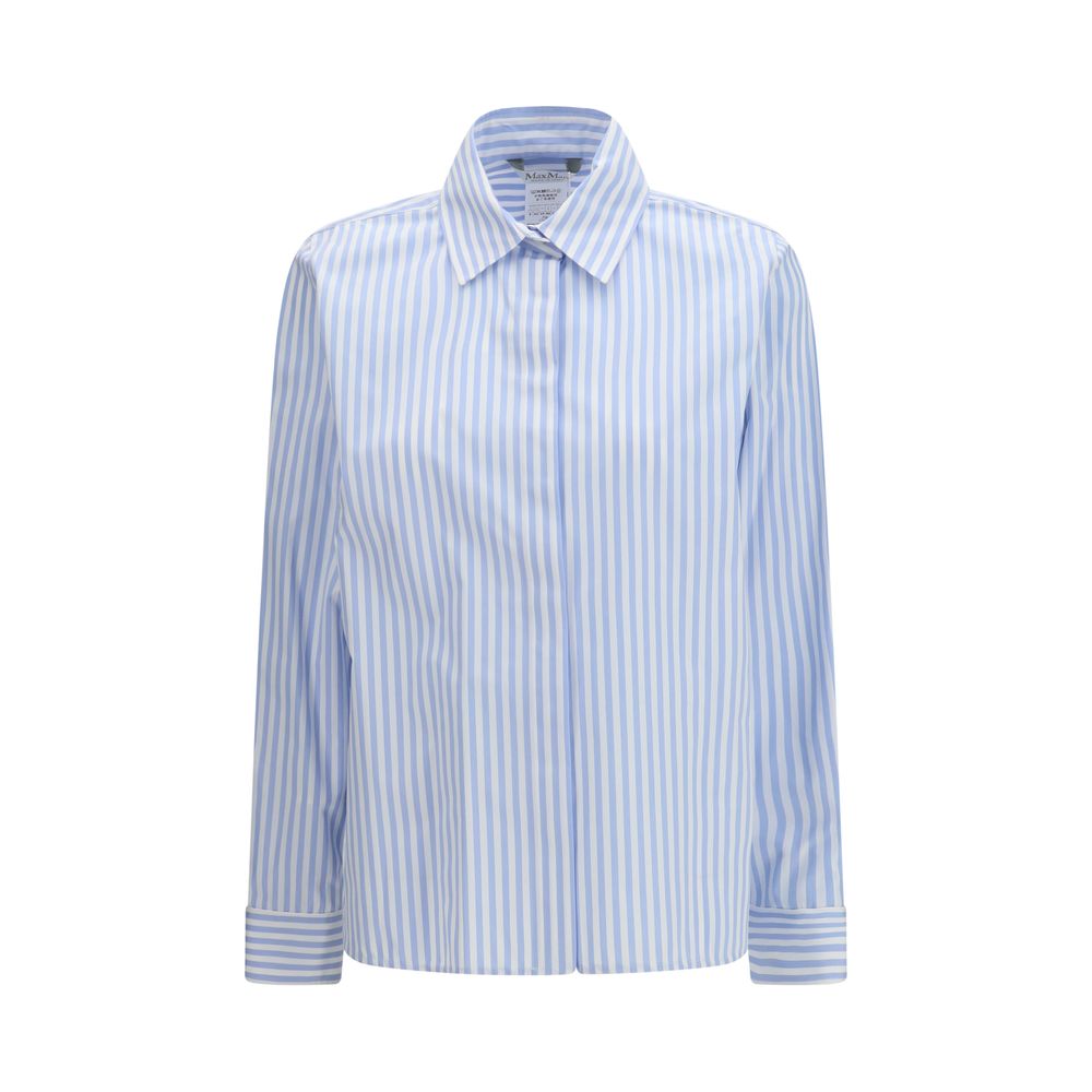 Blue Cotton Pattern Shirt