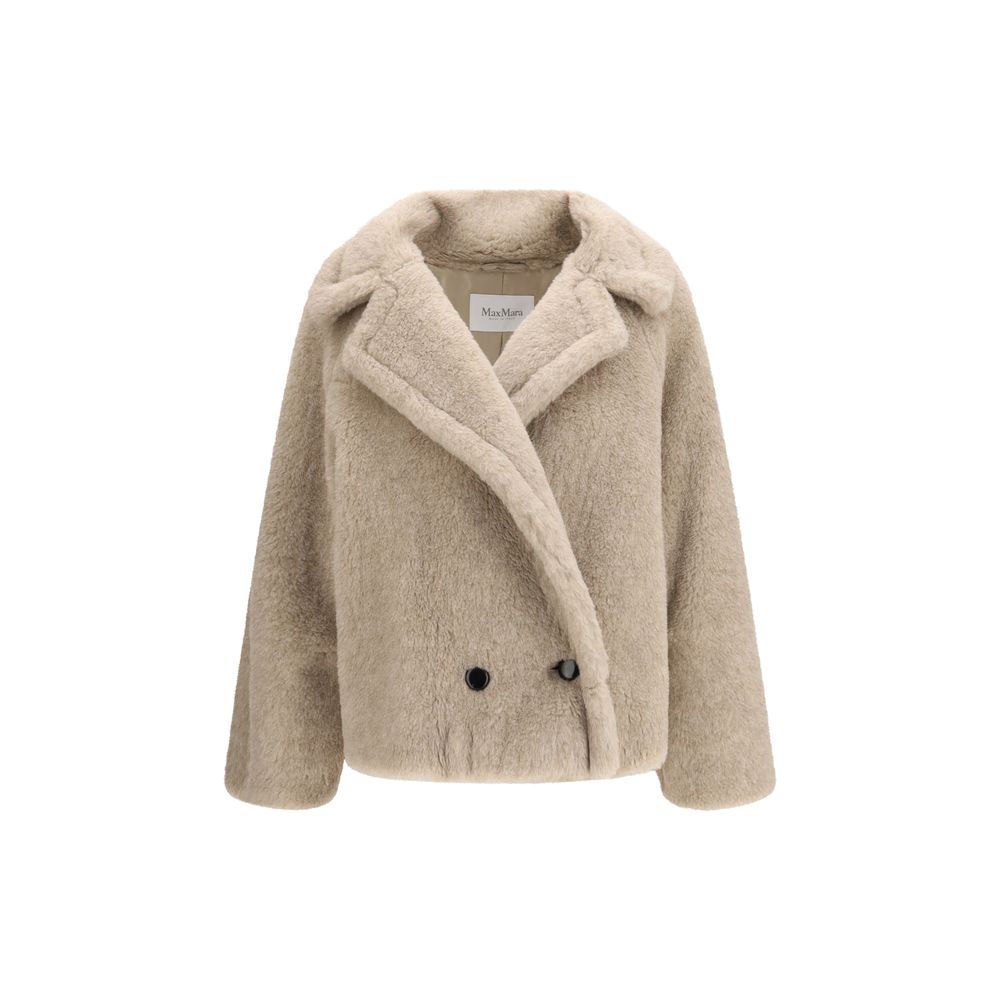 Beige Alpaca Vicugna Pacos Coat