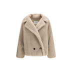 Beige Alpaca Vicugna Pacos Coat