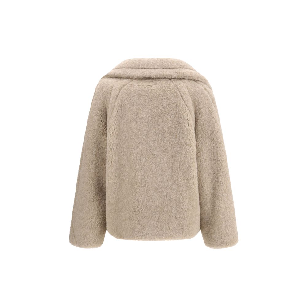 Beige Alpaca Vicugna Pacos Coat