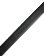 Men Blue Classic Leather Metal Buckle Belt