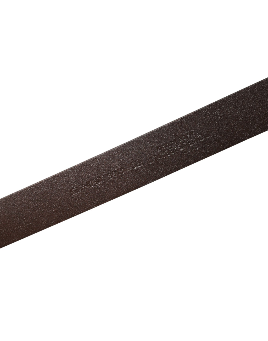 Men Brown Classic Leather Logo Buckle Belt