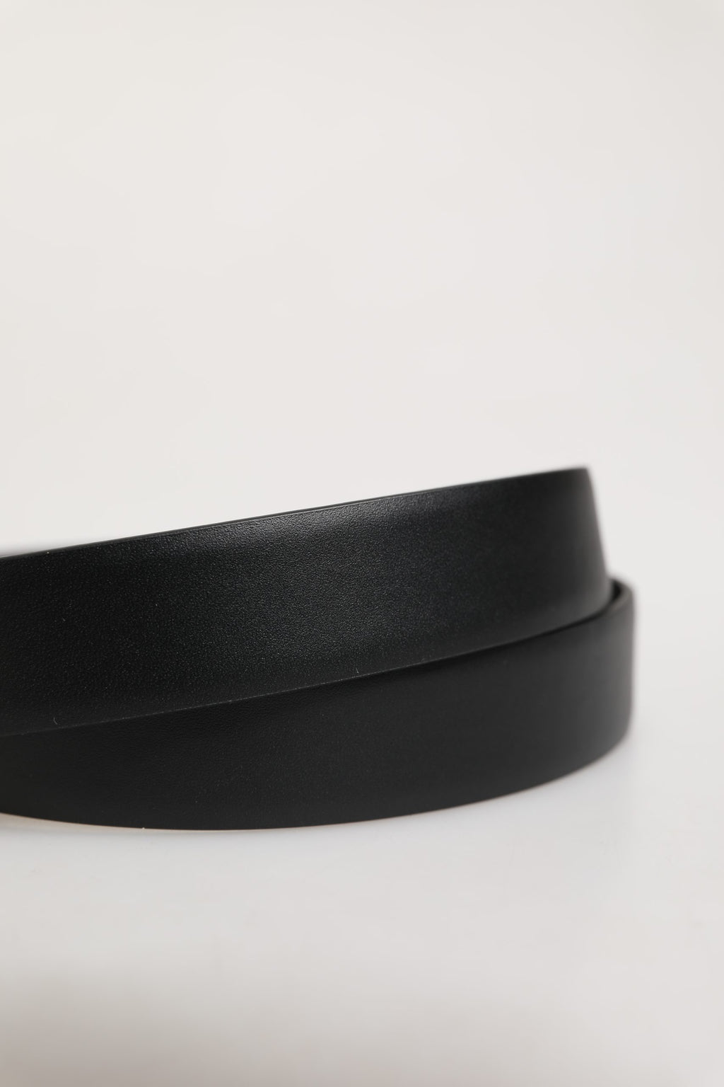 Men Black Classic Leather Metal Buckle Belt