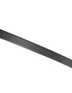 Belt Men Black Leather Classic Metal Buckle