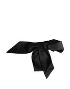 Black Silk Satin Sash Wide Waist Women Belt