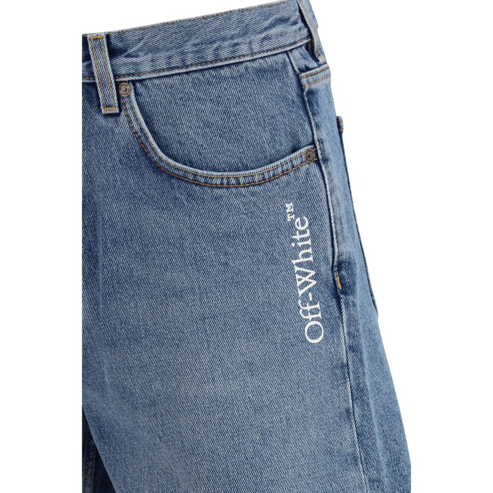Blue Cotton Bermuda Shorts