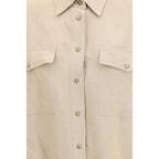 Beige Viscose Blouse