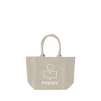 Beige Cotton Shoulder Bag