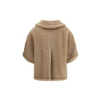 Beige Alpaca Vicugna Pacos Coat