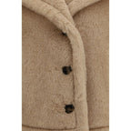 Beige Alpaca Vicugna Pacos Coat