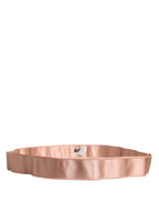 Light Pink Silk Satin Waist Women Cintura Belt