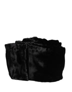 Black Viscose Satin Waist Women Cintura Belt