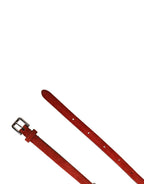 Red Velvet Crystals Chain Embellished Belt