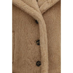 Beige Alpaca Vicugna Pacos Coat