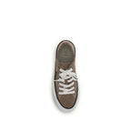 Beige Calf Leather Bos Taurus Low Top Sneakers